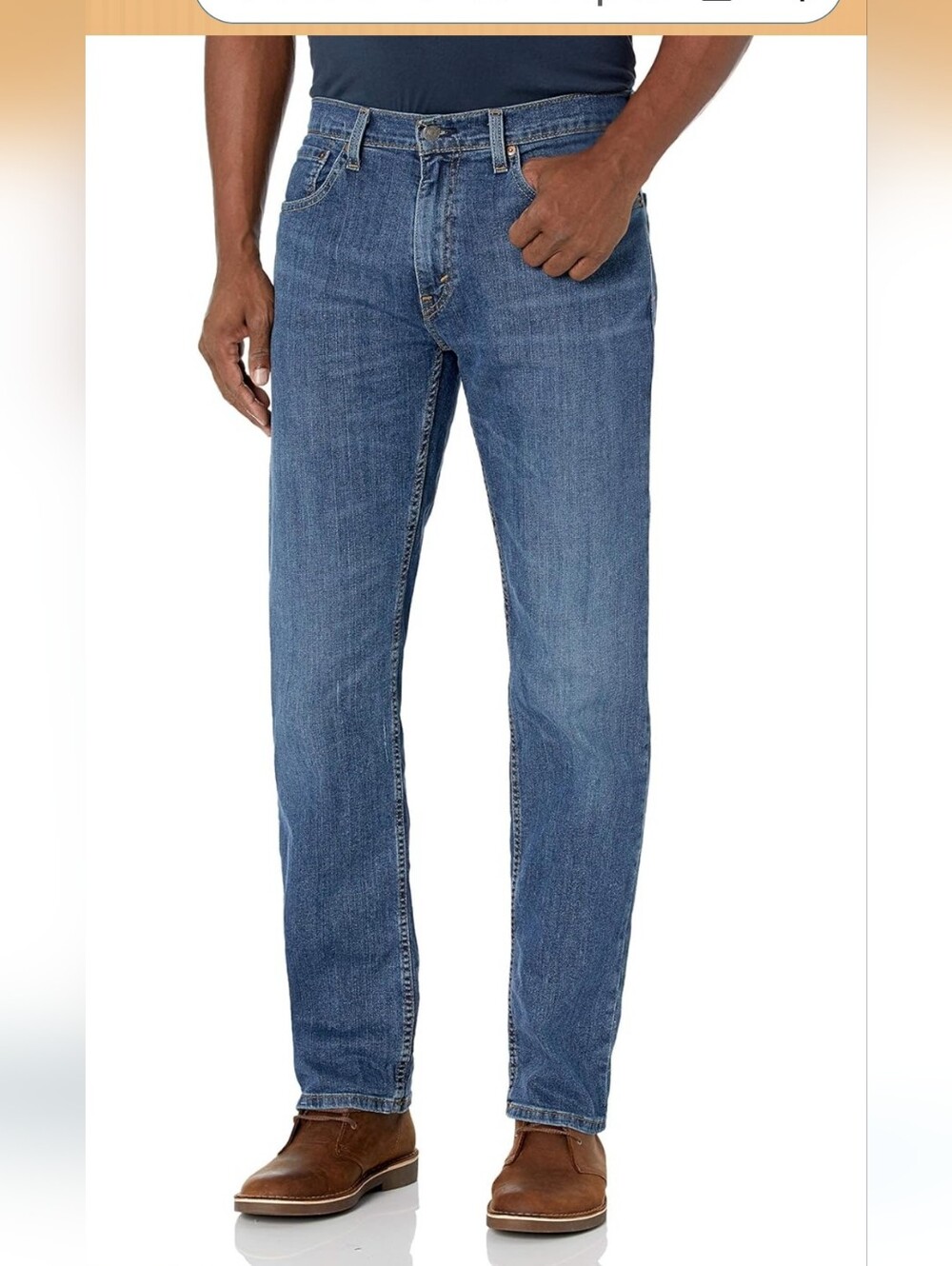 MEN'S LEVI'S 559 RELAXED STRAIGHT STEELY BLUE JEANS LIGHTWEIGHT DENIM 34x32